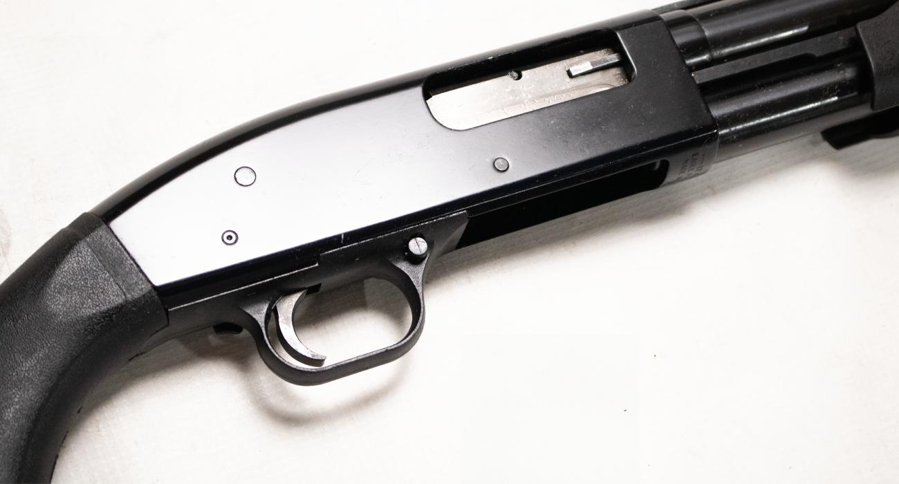 MAVERICK Model 88 12-Gauge Police Trade-In Pump-Action Shotgun with Padded Stock